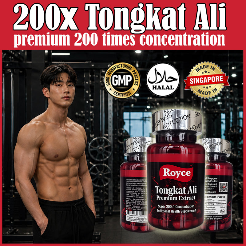 Royce Tongkat Ali 60 capsules 200X better Premium Formula Royce Premium Health Supplement Vitamin